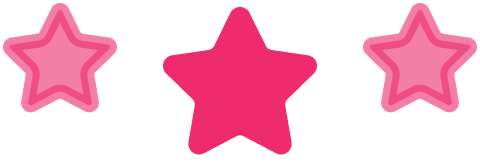 Bold pink star pattern design